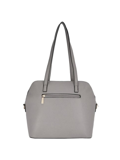 Buy Ceriz Carel Grey Yellow Solid Medium Shoulder Handbag