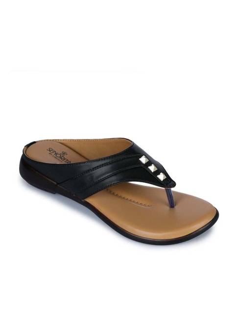 Senorita Fashion Slippers For Ladies (Black) PPU-4 By Liberty-hautamhiepplus.vn