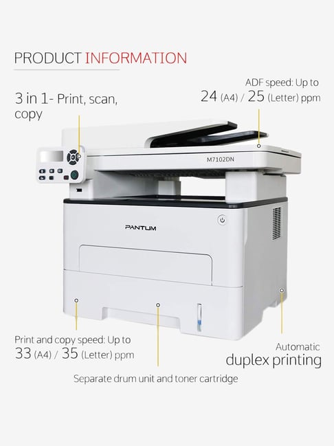 pantum printer m7102dn