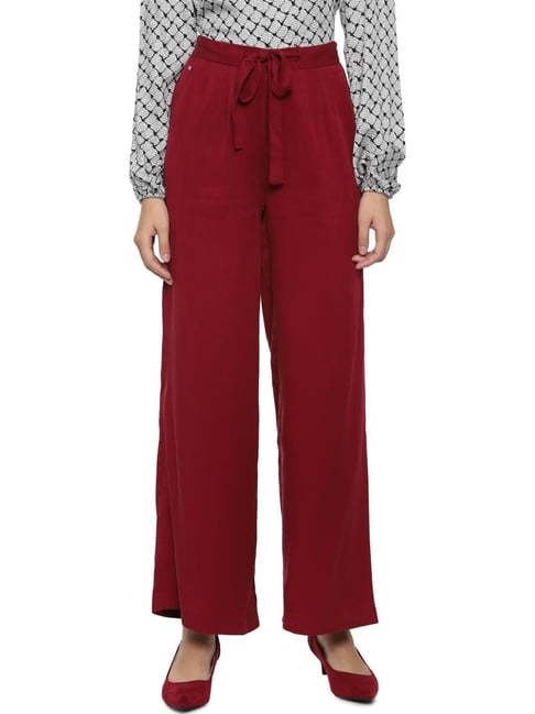 Solly by Allen Solly Red Regular Fit Culottes