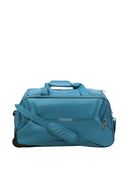 Buy American Tourister Sky Blue Wheel Soft Duffle Trolley 57