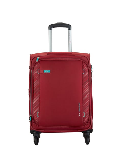 Buy VIP Red Wheel Soft Cabin Trolley 58 cm Online At Best