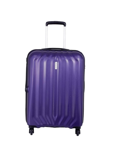 Buy Aristocrat Purple Wheel Hard Cabin Trolley 67 cm Online At