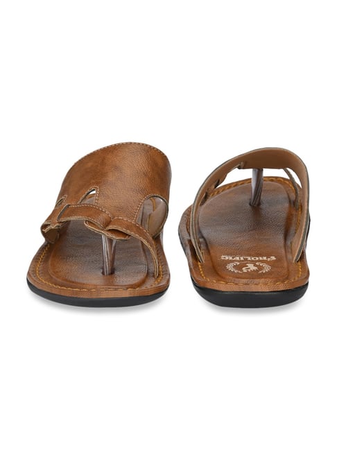 Prolific fashion tan toe ring sandals