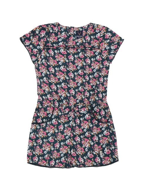 Allen Solly Junior Navy Floral Print Dress