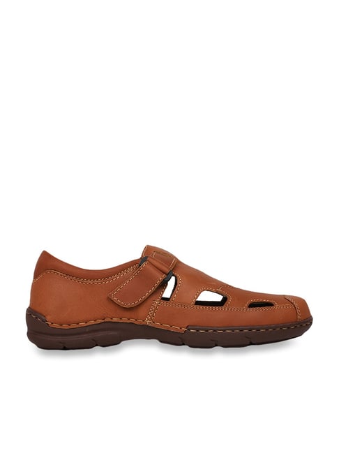 Mens Brown Leather Sandals D – 1216 | Genuine Leather Sandals – Zoom Shoes  India