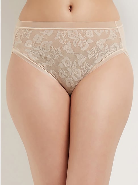 Wacoal Beige Lace Hipster Panty