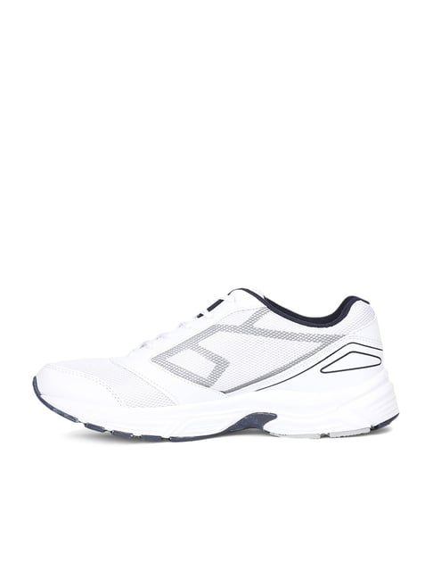 bata power white running shoes