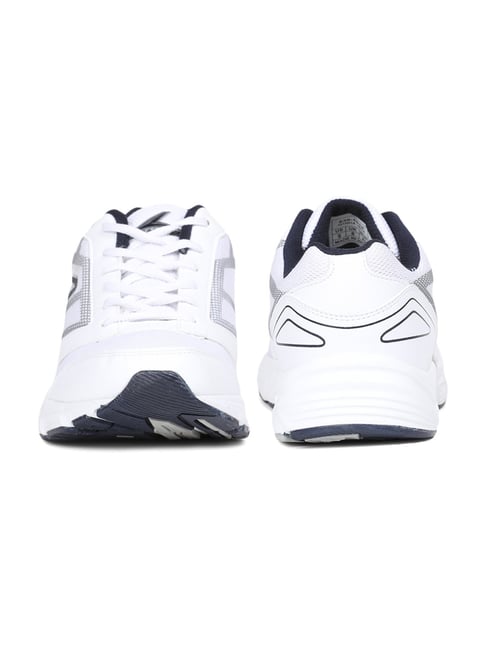 bata power white running shoes