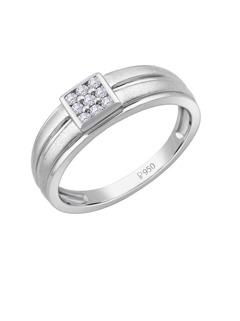 Buy Malabar Gold and Diamonds 950 Platinum & 0.08 ct Diamond Ring Online At  Best Price @ Tata CLiQ