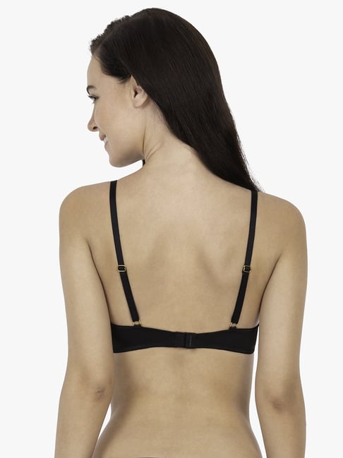 Amante Black Under Wired Padded T Shirt Bra