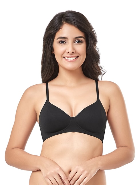 Buy Every De by Amante Black Padded Non Wired Full Coverage Bra for Women  Online @ Tata CLiQ