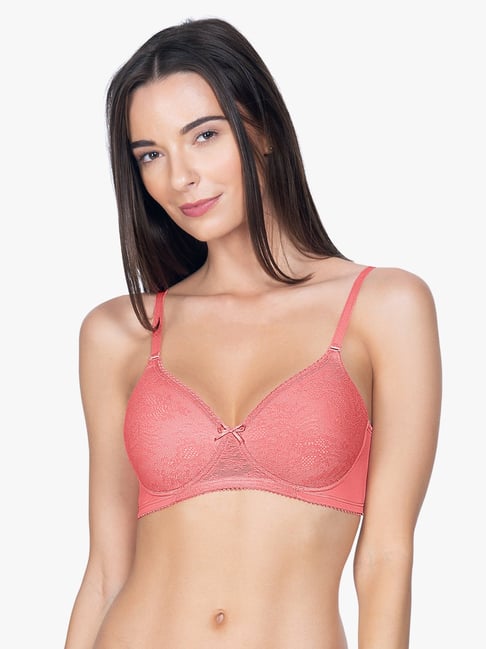 Buy Amante Pink Non Wired Padded Everyday Bra for Women Online @ Tata CLiQ