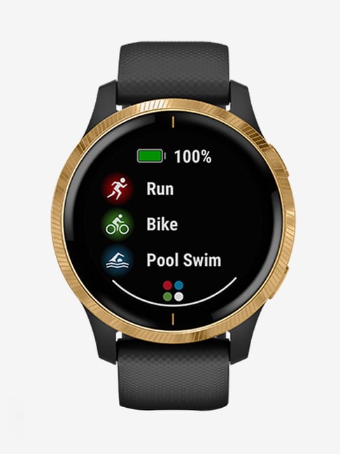 black and gold garmin venu
