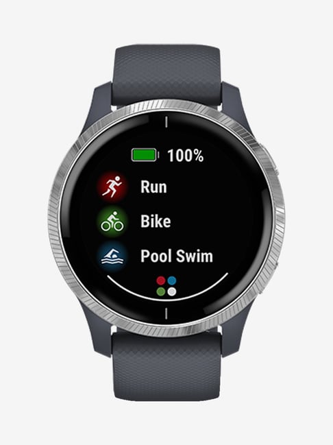 Buy Garmin Venu Fitness Tracker (Granite Blue and Silver) Online