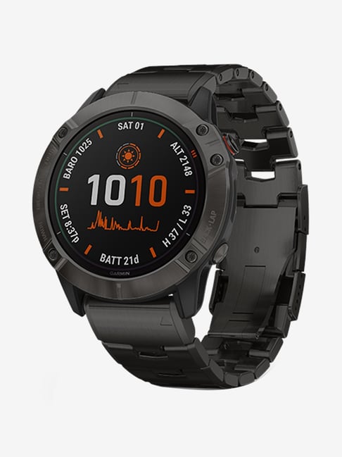 Garmin Fenix 6X Pro Solar Titanium Smartwatch (Black)