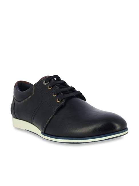 Alberto Torresi Men's Black Derby Shoes