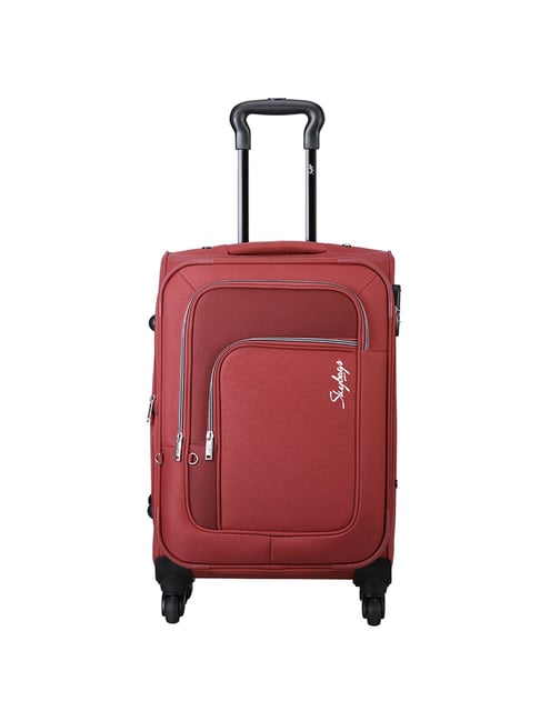 Buy Skybags Red Wheel Small Soft Cabin Trolley cm Online