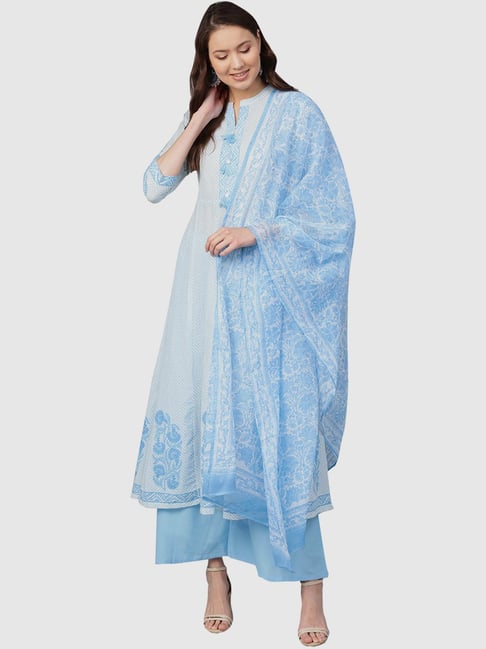 sky blue kurti