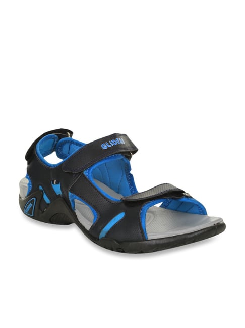 Gliders by Liberty Men's Dark Grey Floater Sandals