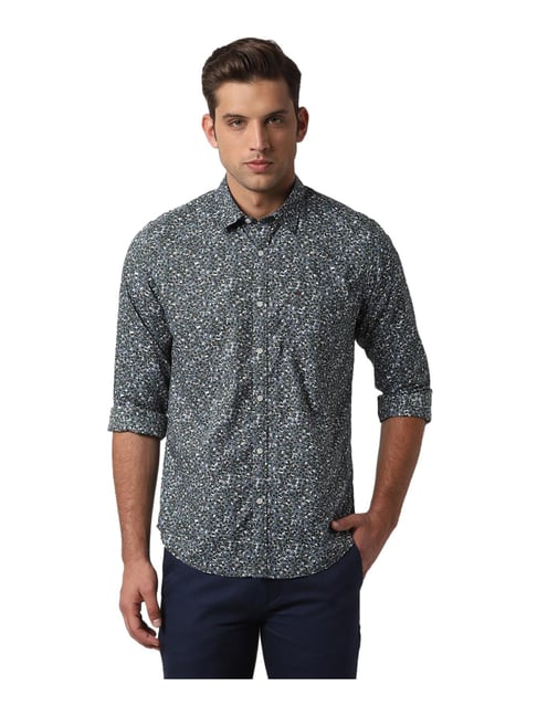 Buy Peter England Grey Printed Shirt for Men Online Tata CLiQ