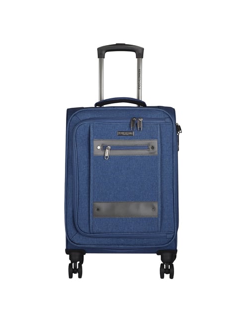 Kenneth Cole Blue 8 Wheel Small Soft Cabin Trolley - 37 cm-picture-48