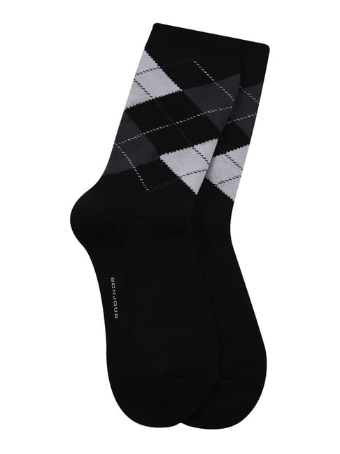 Bonjour Socks Red And Black Knee High Socks Buy Bonjour Black