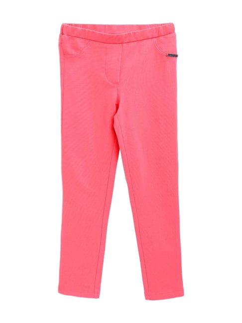 Nauti Nati Kids Pink Cotton Jeggings