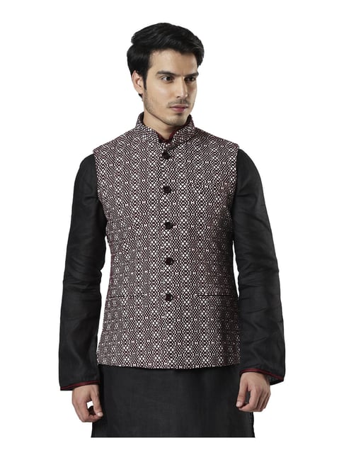 Buy Peter England Navy Nehru Jacket online