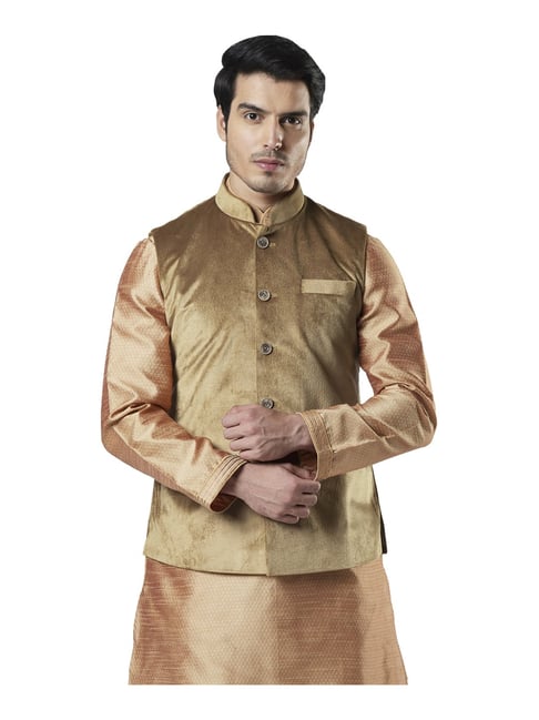 Buy Raymond Blue Sleeveless Nehru Jacket for Men Online @ Tata CLiQ