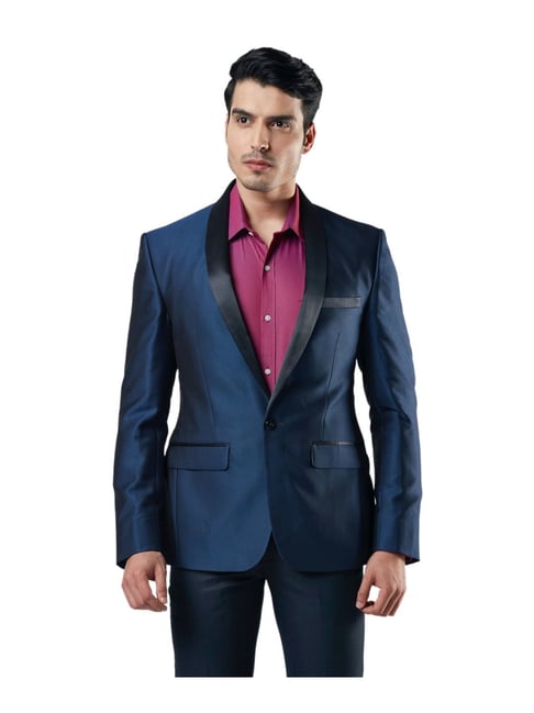 Buy Next Look Blue Slim Fit Blazer 