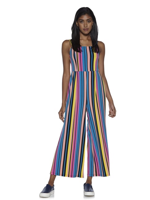 colourful striped jumpsuit