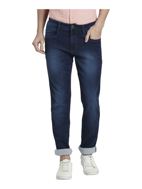 mens navy slim fit jeans