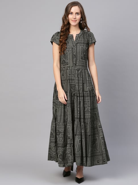 maxi dresses tata cliq