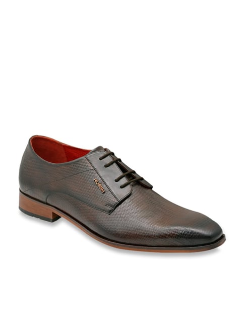 Ruosh Men's Brown Derby Shoes