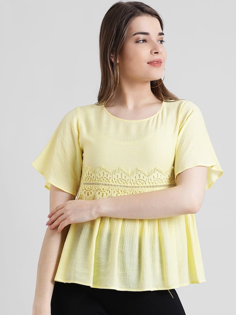 womens tops with ruffle sleeves