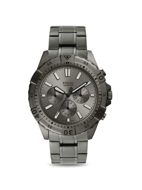 Amazon.com: Fossil Men's Garrett Quartz Stainless Steel Chronograph Watch,  Color: Black (Model: FS5773) : Clothing, Shoes & Jewelry