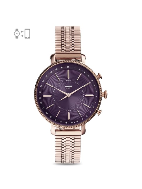 Fossil Hybrid Smartwatch Cameron Rose Gold Tone Fossil Cameron Buy
