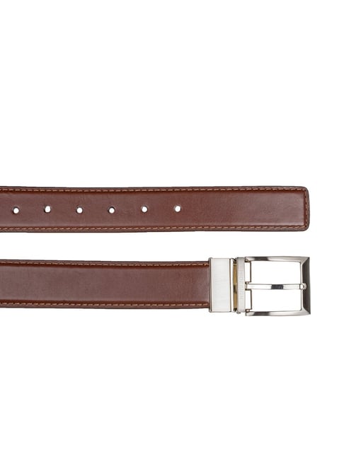 Buy Hidesign Antonio Ranch Brown Leather Reversible Belt for Men Online ...
