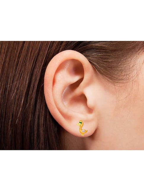 Buy Tanishq Duck 22 kt Gold Earrings 