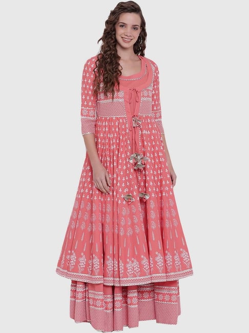 anarkali kurtis with jacket