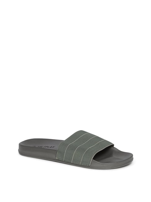 Buy SOLEPLAY by Westside Green Pool Slides For Men Online At Tata CLiQ