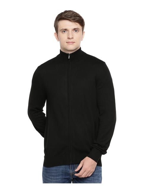 Buy celio* Black Mock Collar Sweater for Men's Online Tata CLiQ