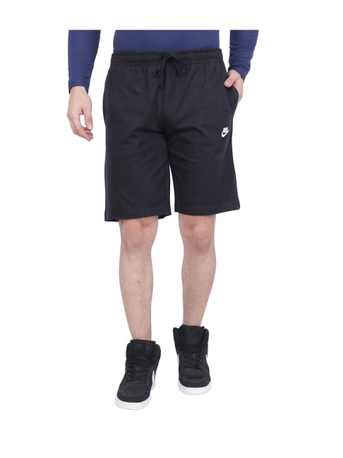 nike black cotton shorts