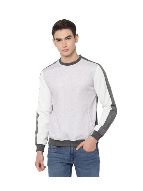 allen solly white sweatshirt