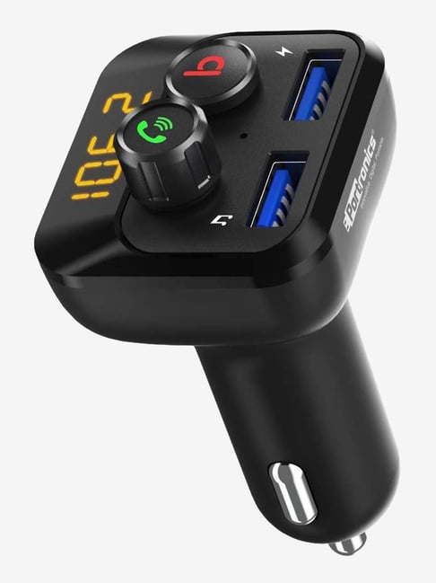 Portronics Auto 10 POR-320 3.4A Dual Port Car Charger (Black)