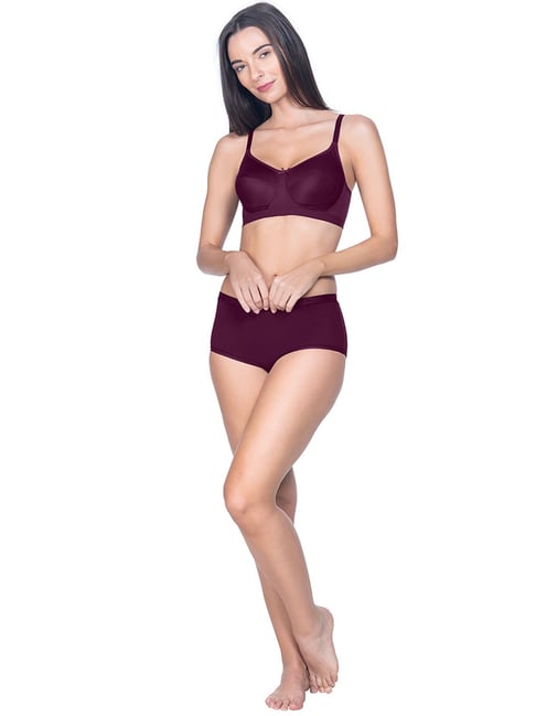 Buy Amante Burgundy Non Wired Non Padded Everyday Bra for Women Online @  Tata CLiQ