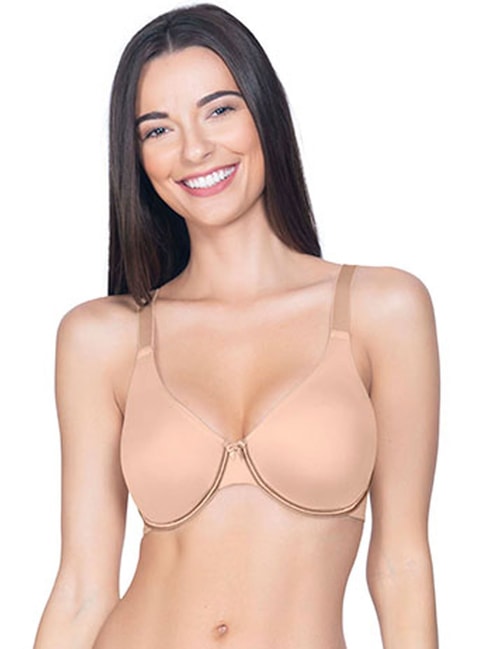 Cotton Chic Support Solid Non Padded Non-Wired Bra - Sandalwood