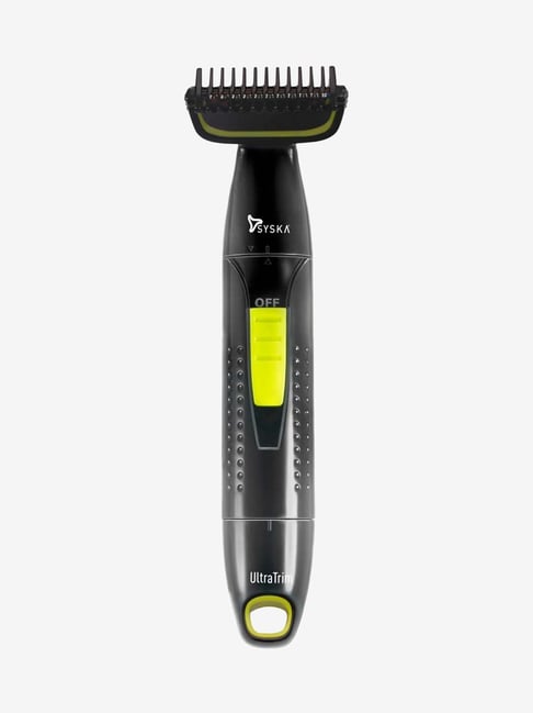 Syska BGT300 Rechargeable Cordless Body Groomer for Men (Black and Green)