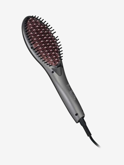 Syska HBS100i Corded Hair Straightener (Brush (Grey)